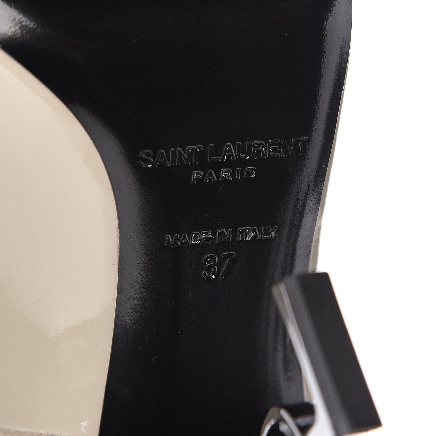 Saint Laurent Patent Opyum 110 Pumps 37 Neutro 6 of 9