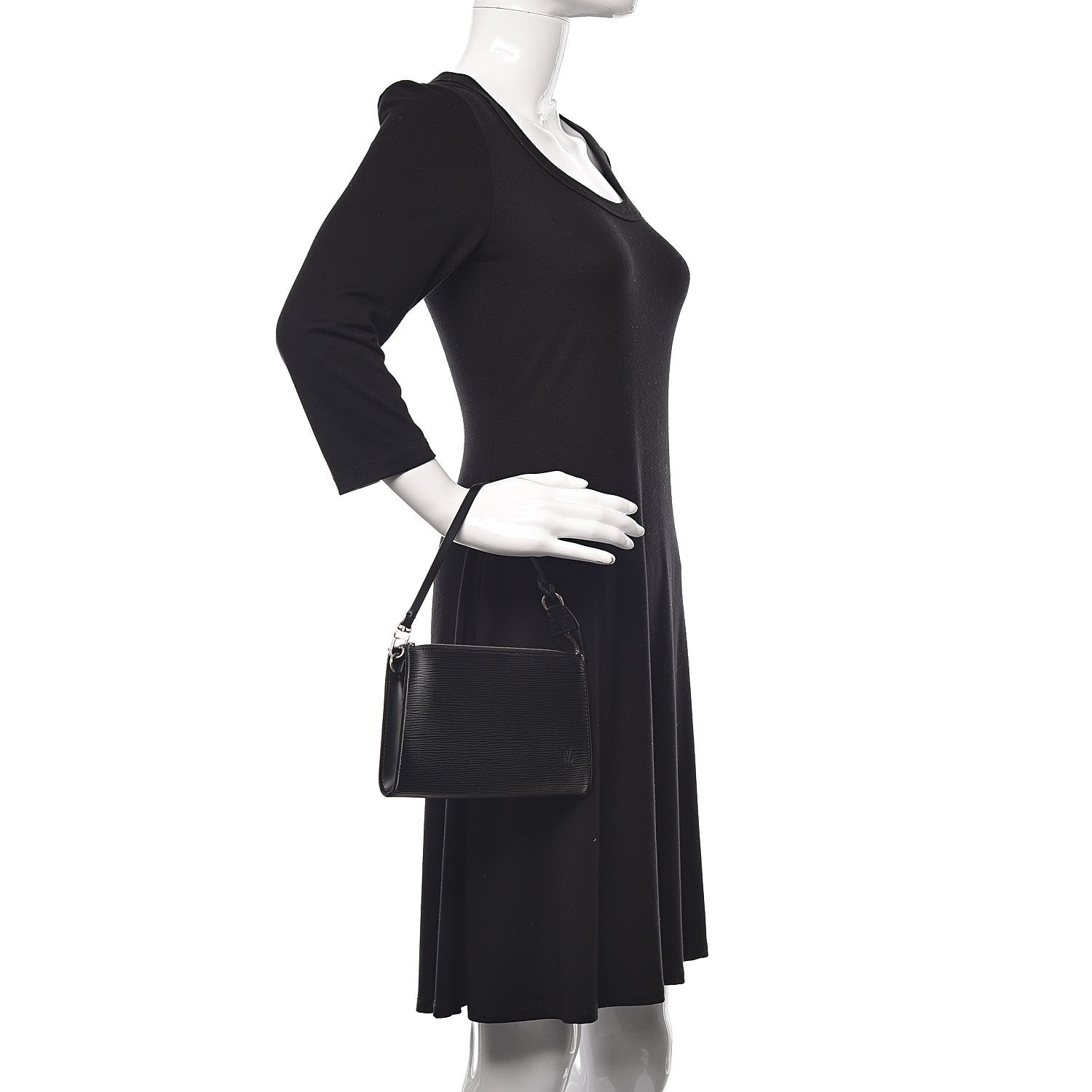 Louis Vuitton Epi Pochette Accessories 24 Black 2 of 11