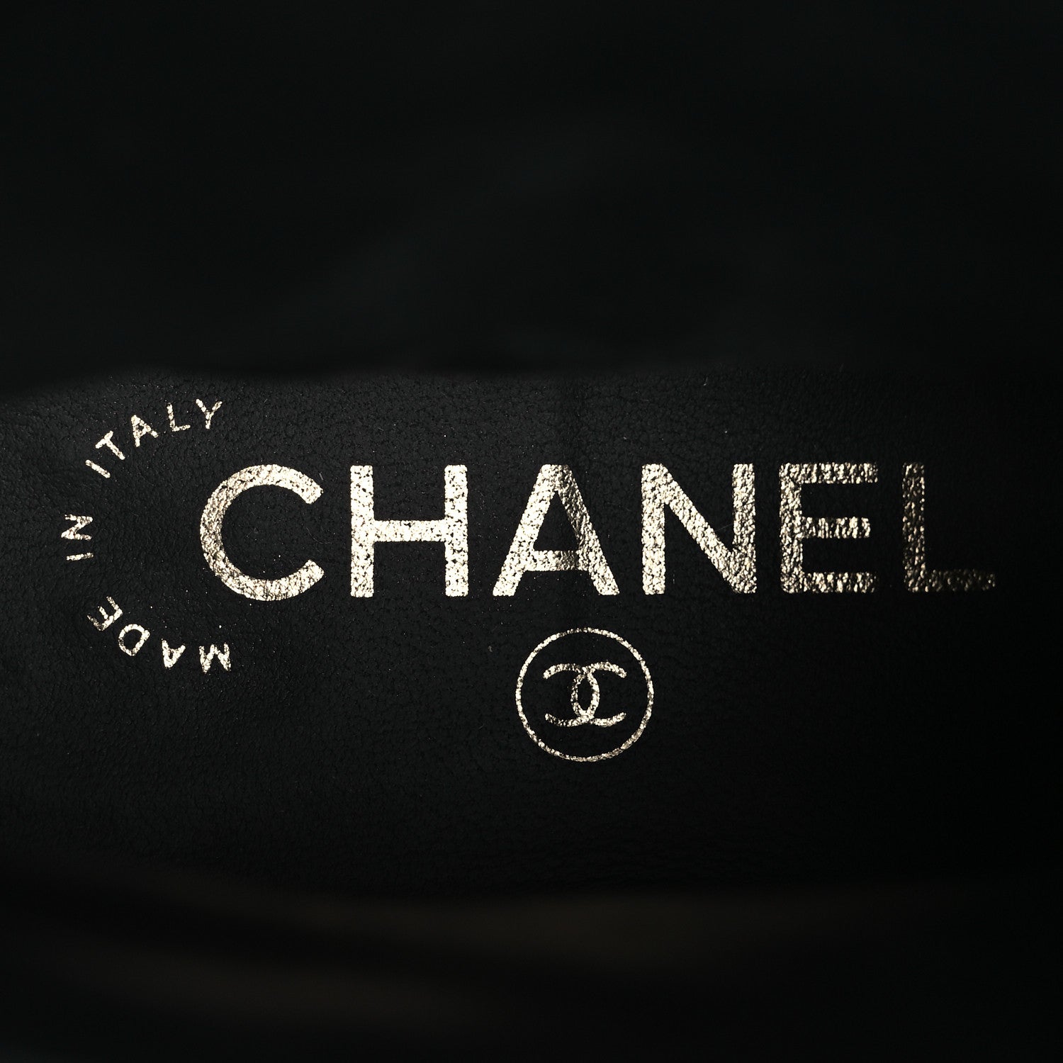 Chanel Shiny Calfskin Velvet Quilted Lace Up Combat Boots 39.5 Blue Black 9 of 12