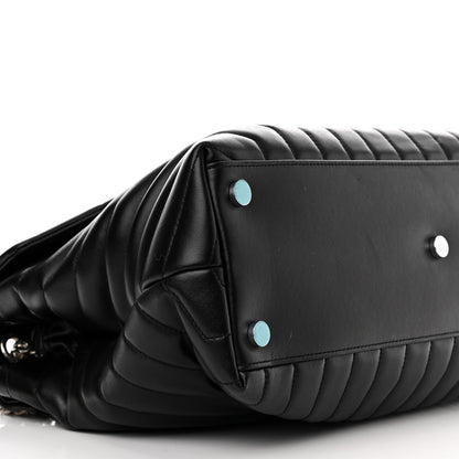 Saint Laurent Calfskin Y Quilted Monogram Large Loulou Chain Satchel Black 11 of 13