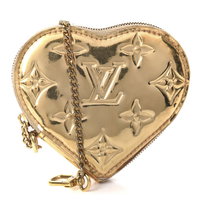 Louis Vuitton Monogram Miroir Heart Coin Purse Gold 1 of 9