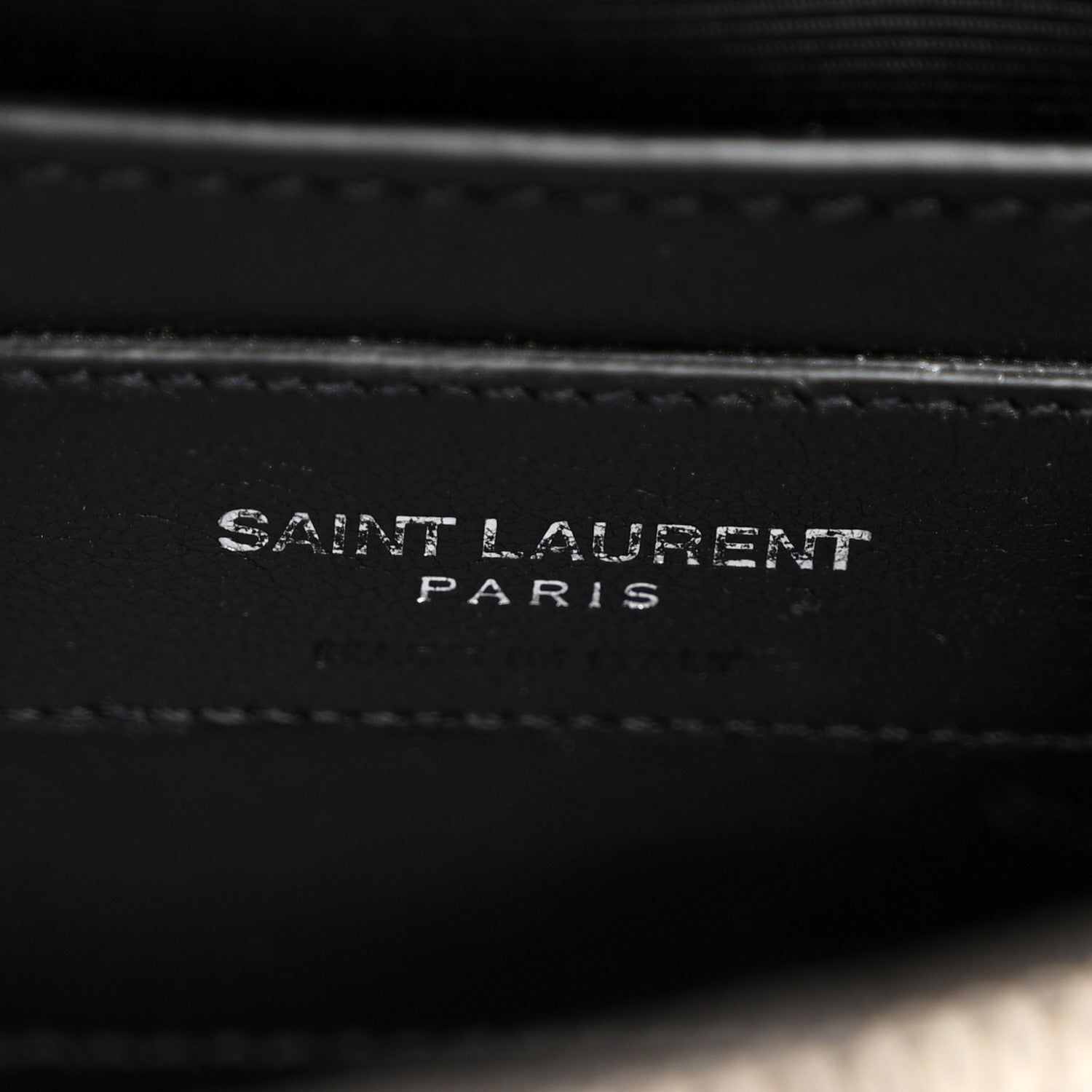 Saint Laurent Sheepskin Matelasse Chevron Monogram Medium College Bag Grey 7 of 17