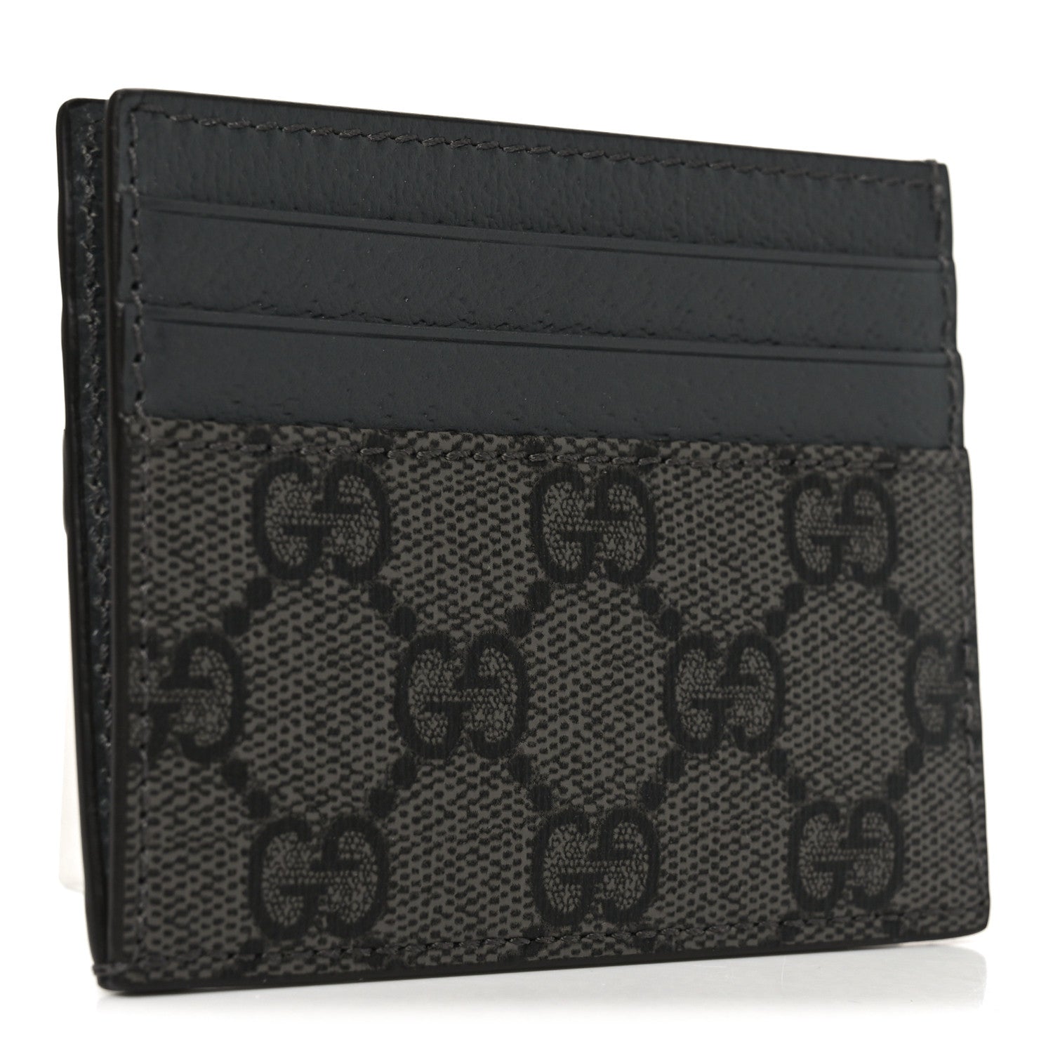 Gucci GG Supreme Monogram Textured Dollar Calfskin Ophidia Card