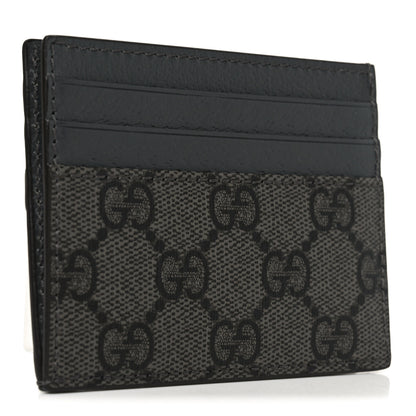 Gucci GG Supreme Monogram Textured Dollar Calfskin Ophidia Card Holder Grey Black Graphite Grey 3 of 7