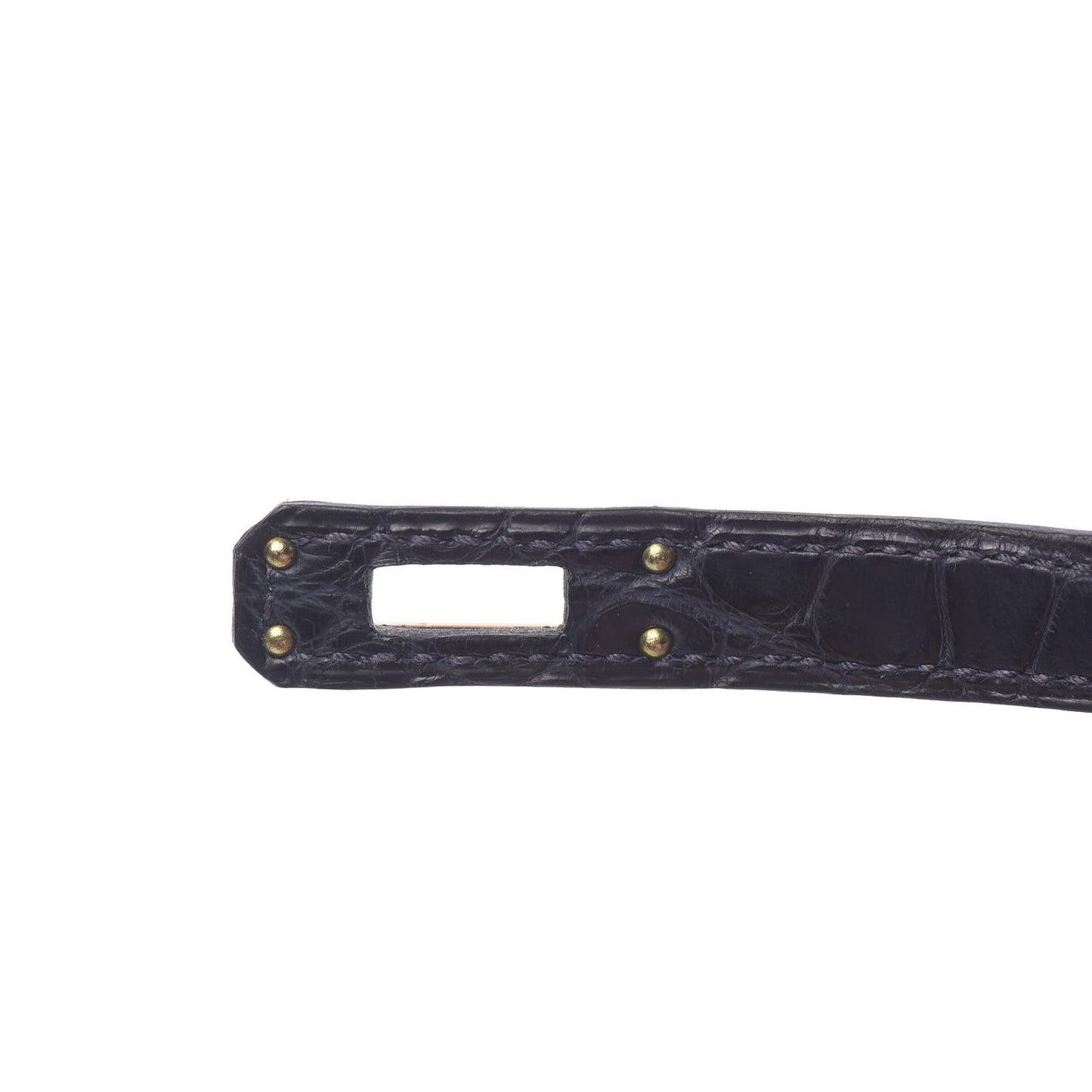Taurillon Novillo Matte Alligator Birkin Touch 25 Bleu Saphir Marine