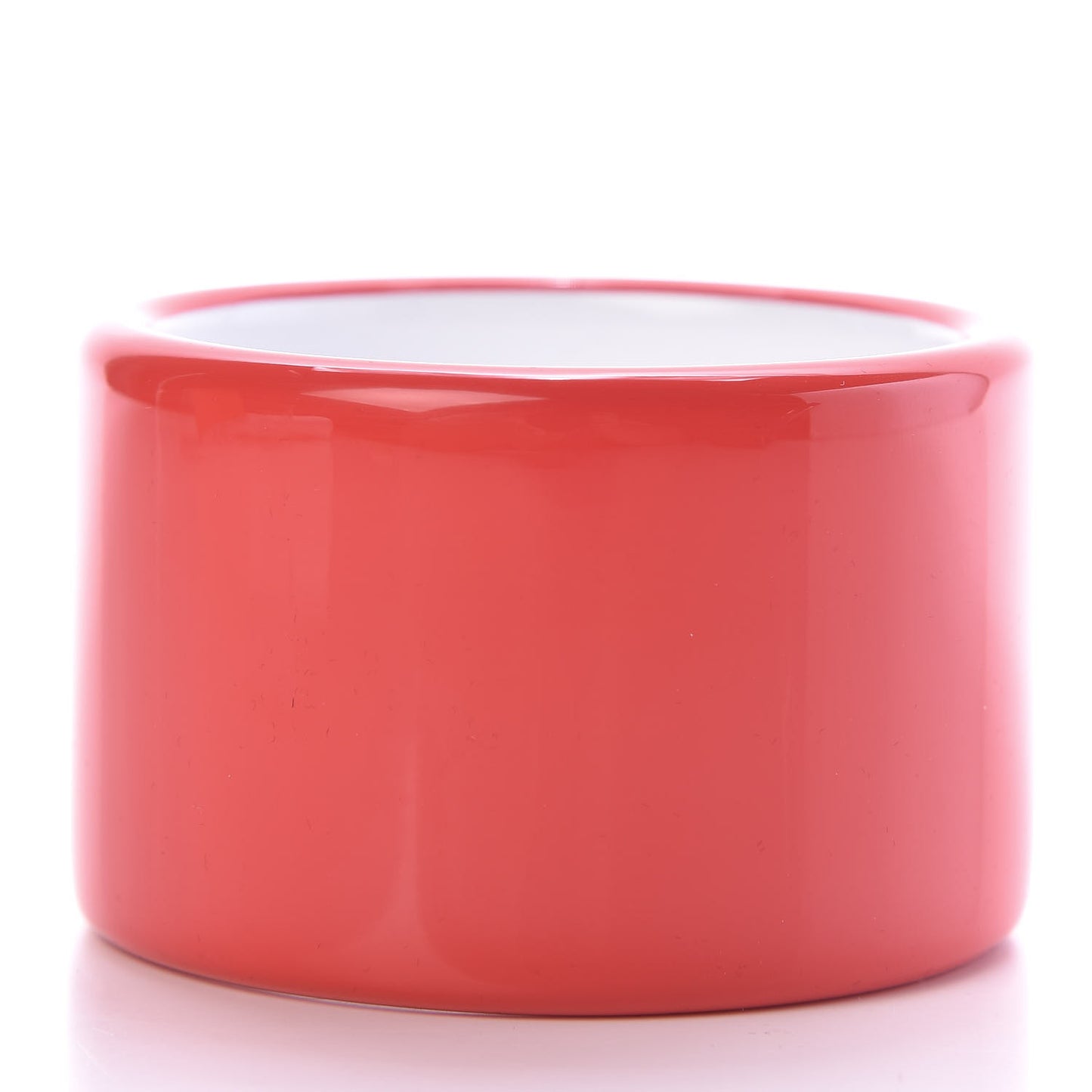 Lacquered Wood Assam Bracelet S Rouge Pivoine White