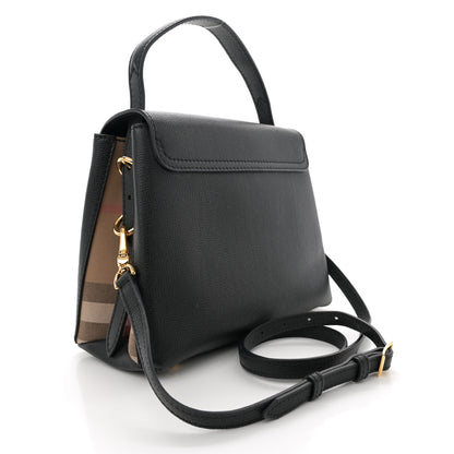 Burberry Derby Calfskin House Check Small Camberley Black 2 of 10