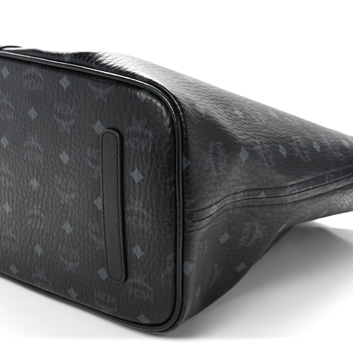 MCM Visetos Large Liz Reversible Shopper Tote Black 14 of 19