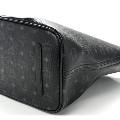 MCM Visetos Large Liz Reversible Shopper Tote Black 14 of 19