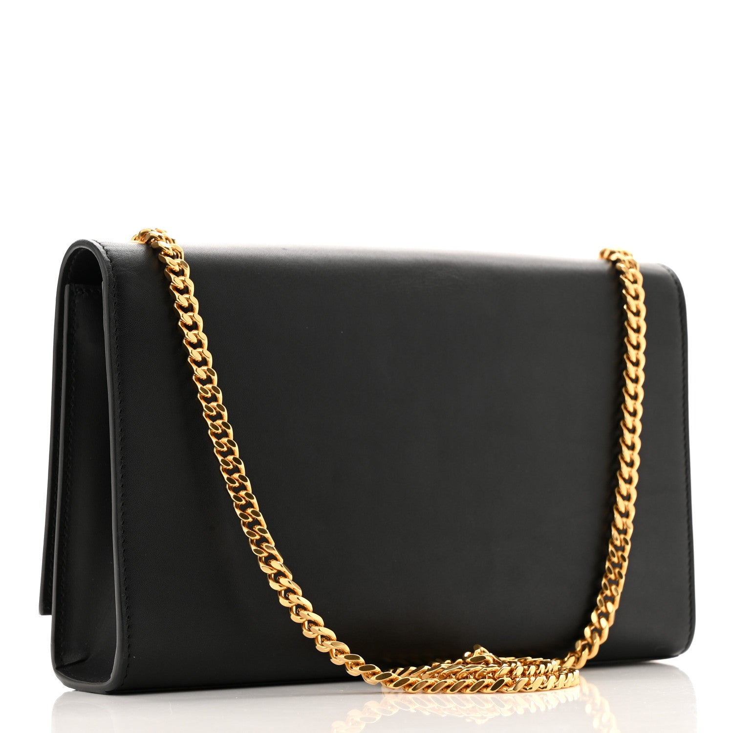 Saint Laurent Grain De Poudre Medium Classic Monogram Kate Tassel Satchel Black 3 of 10