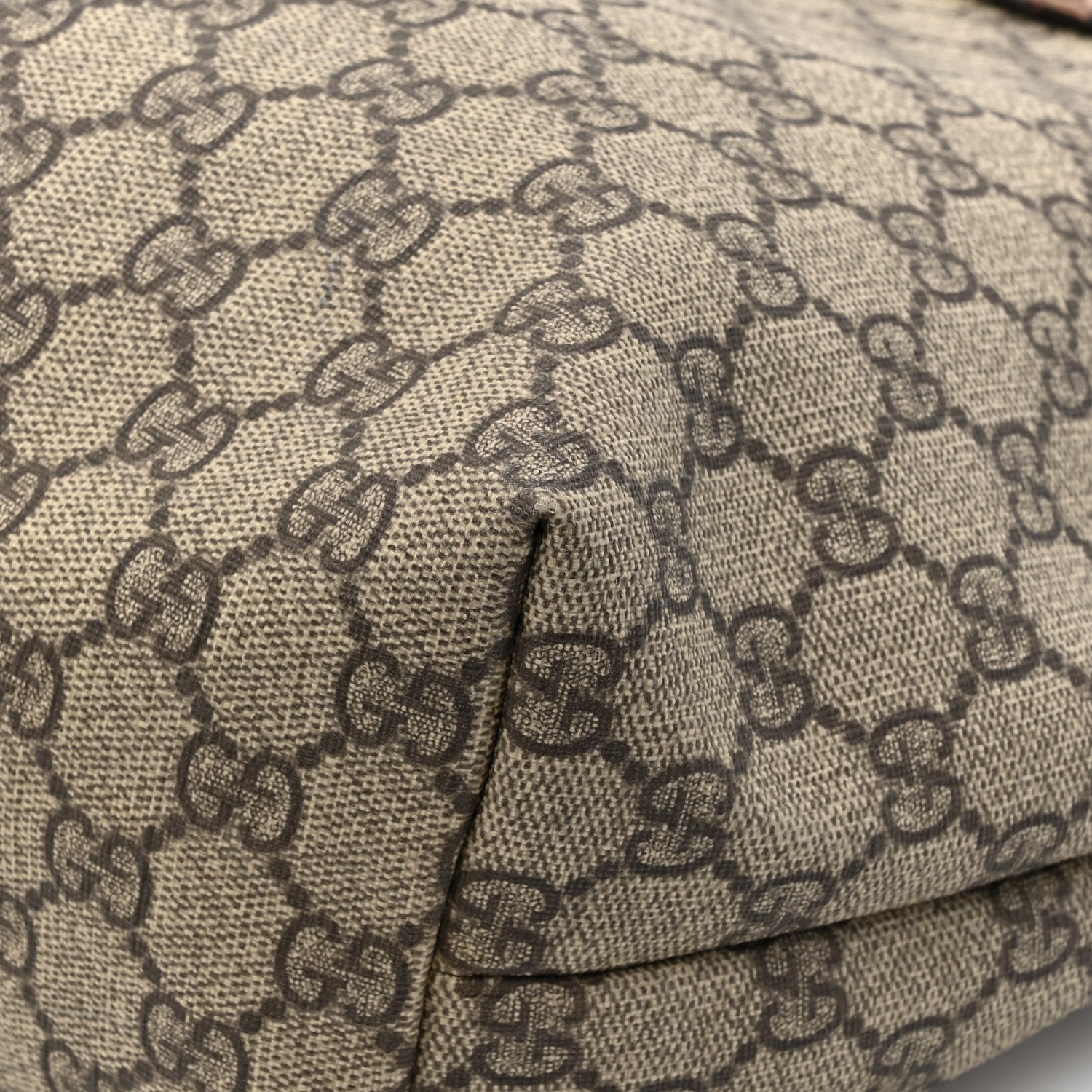 Gucci GG Plus Monogram Medium Signature Web Loop Tote Light Brown 18 of 18