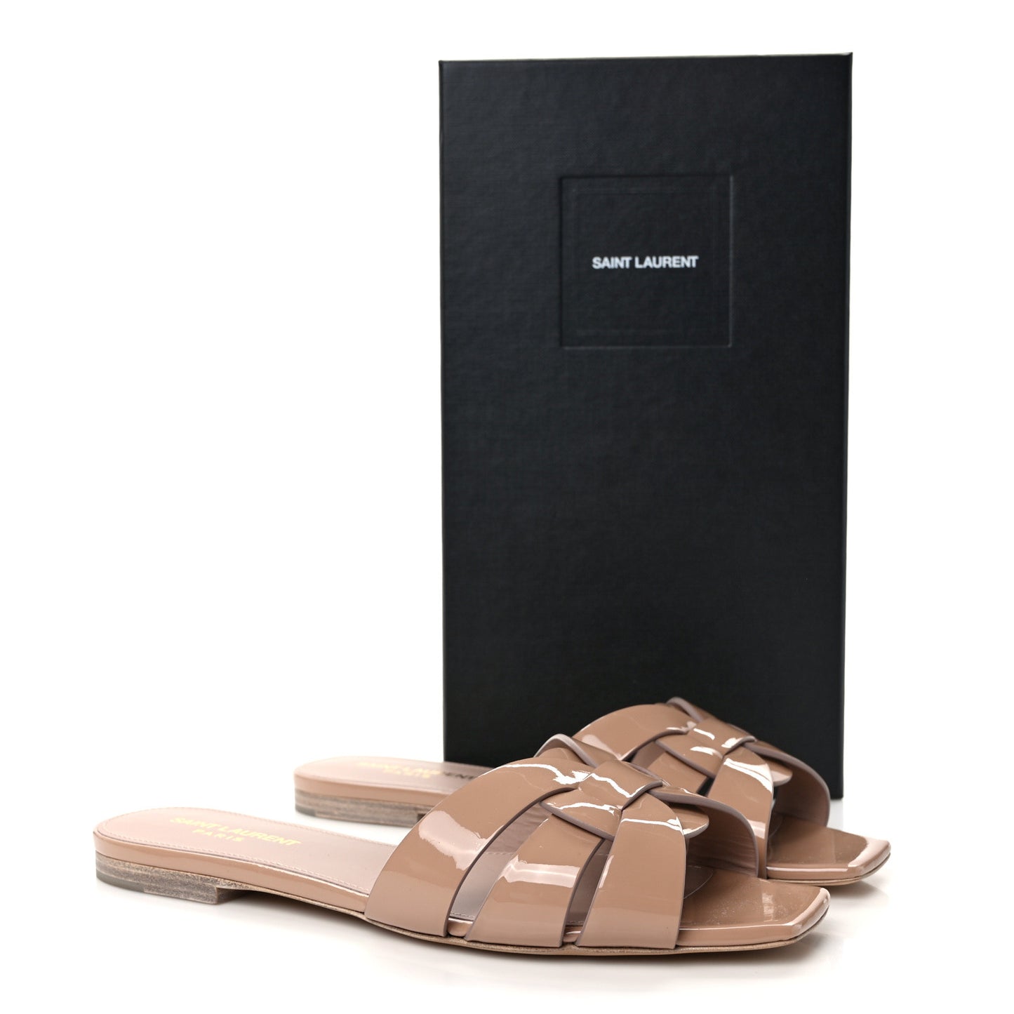 Patent Tribute 05 Slide Sandals 38 Nude