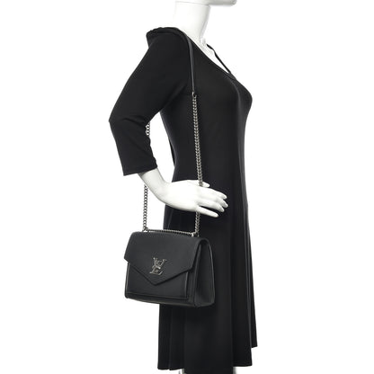 Louis Vuitton Soft Calfskin My Lockme Chain Bag BB Black 2 of 11