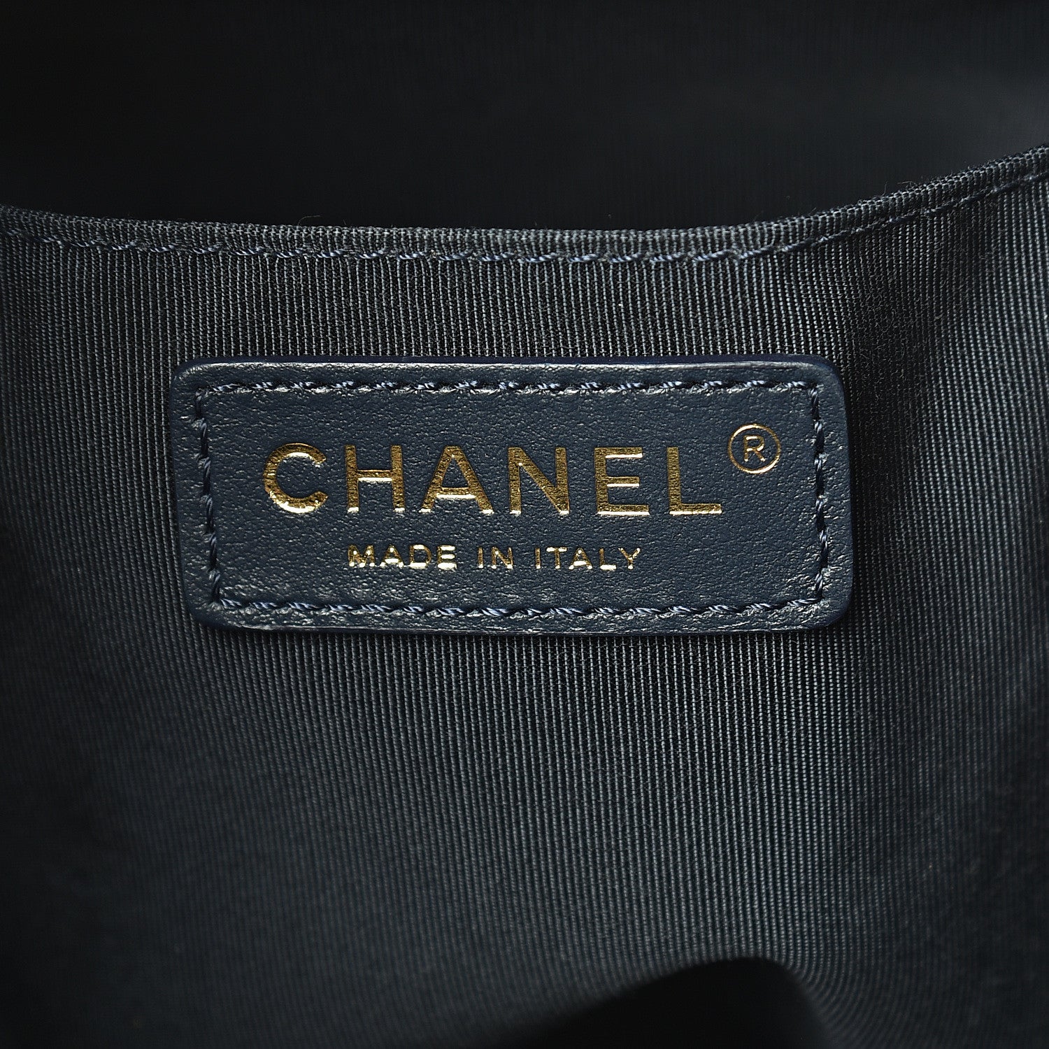 Chanel Caviar Quilted Rolled Up Bucket Drawstring Bag Navy 5 of 9