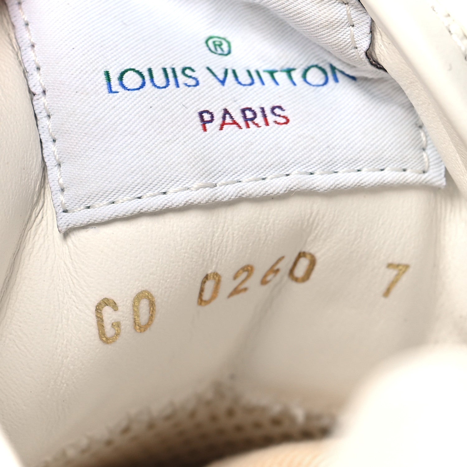 Louis Vuitton Iridescent Textile Monogram Calfskin Mens Run Away Sneakers 7 White 6 of 7