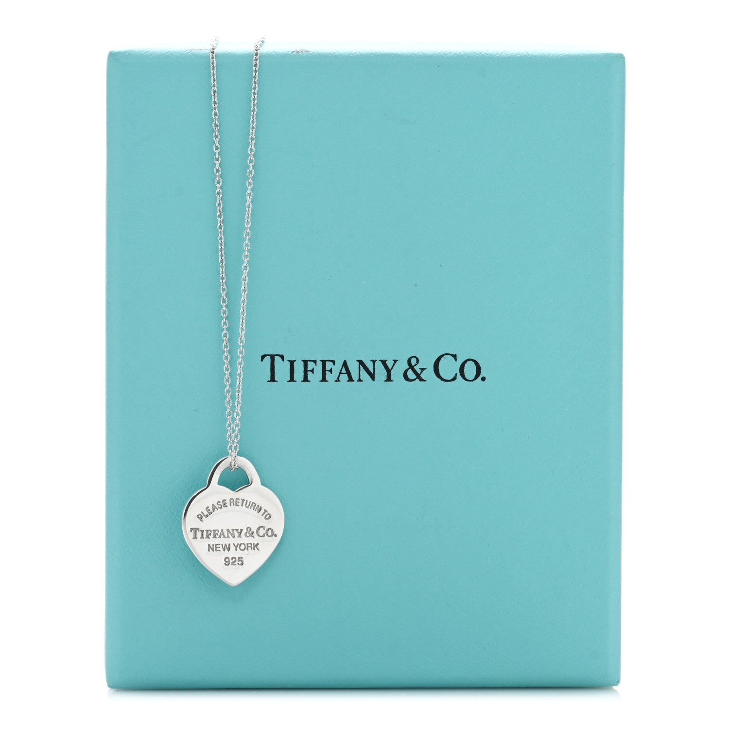 Tiffany Sterling Silver Small Return to Tiffany Heart Pendant Necklace 5 of 5