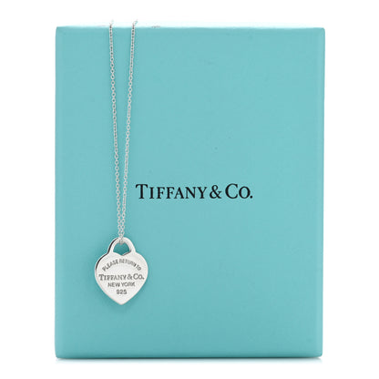Tiffany Sterling Silver Small Return to Tiffany Heart Pendant Necklace 5 of 5