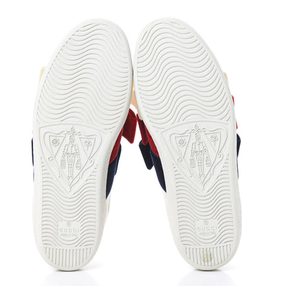 Gucci Calfskin Velvet Womens Bow Ace Sneakers 38 White 5 of 9