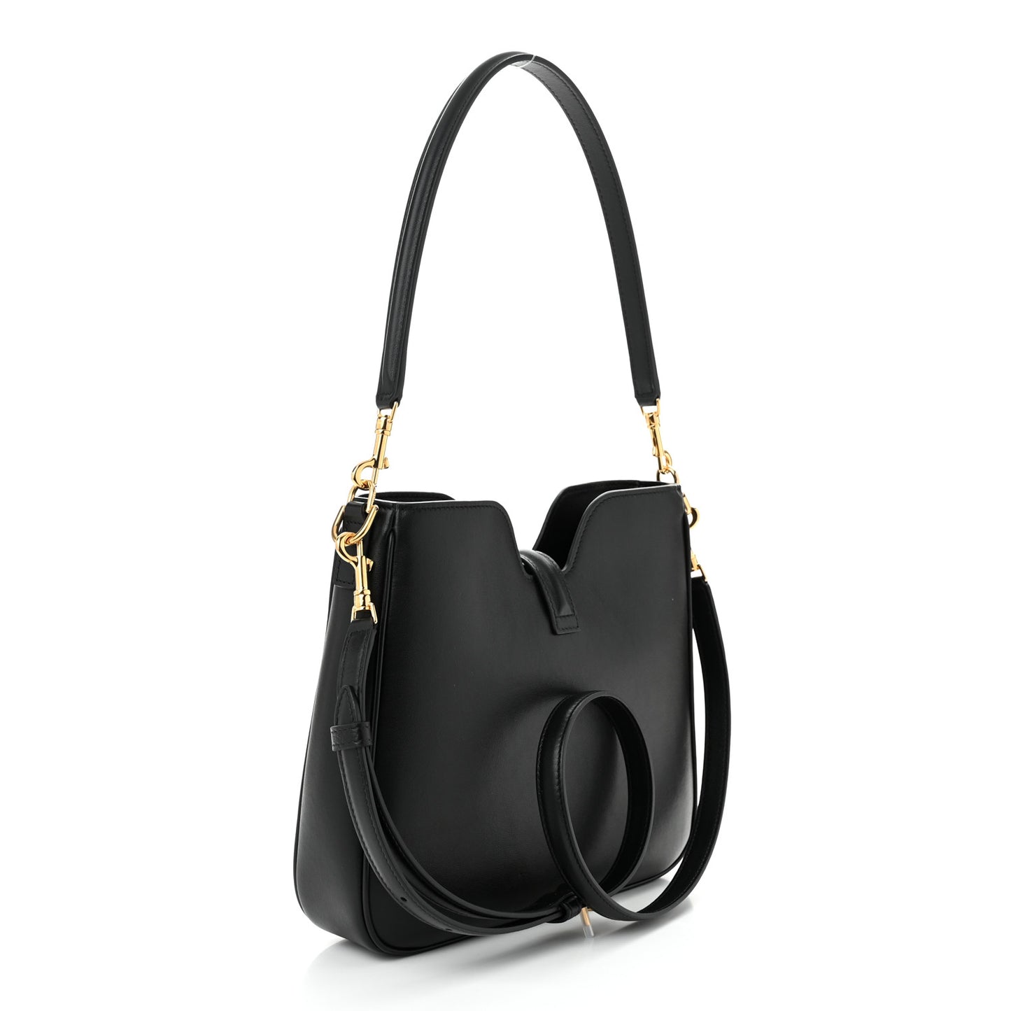 Smooth Calfskin Small Camille 16 Soft Bag Black