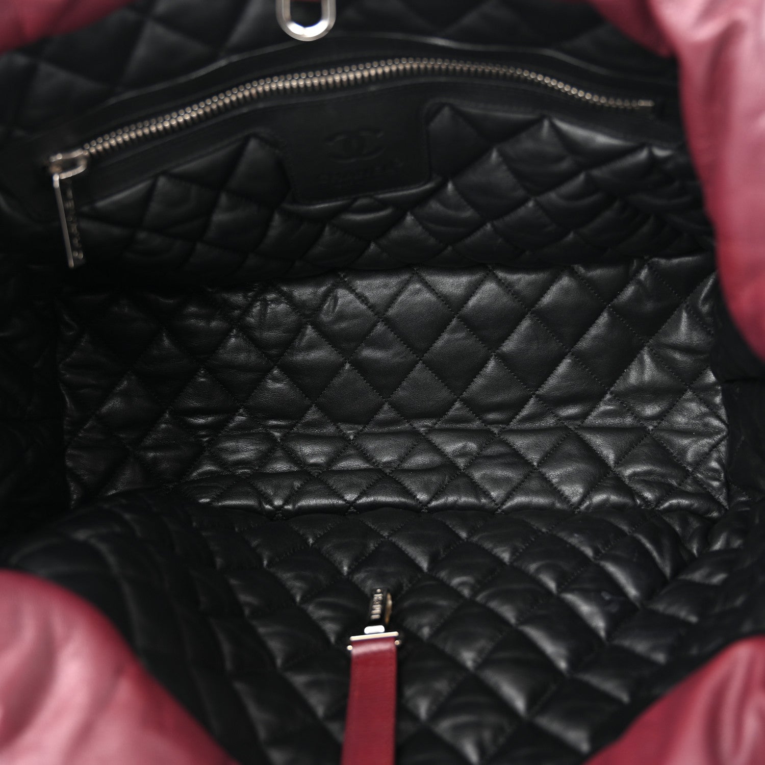 Chanel Lambskin Quilted Medium Coco Cocoon Reversible Tote Black 9 of 19