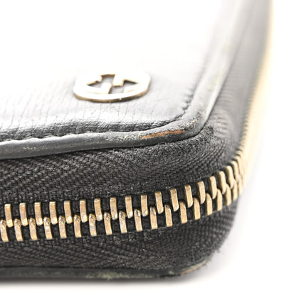 Gucci Calfskin GG Zip Around Wallet Black 10 of 14
