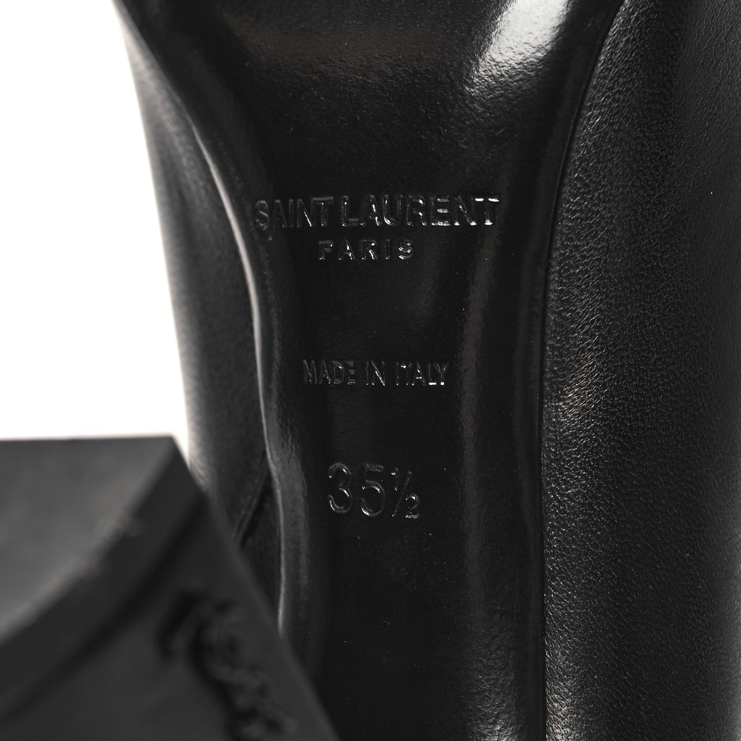 Nappa Vendome Loulou Ankle Zip Boot 35.5 Black