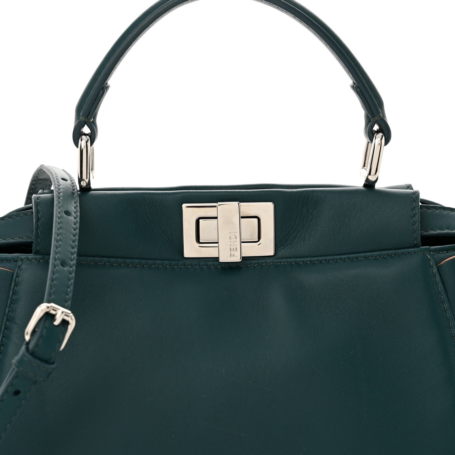Nappa Waves Bi-Color Mini Peekaboo Iconic Satchel Ocean
