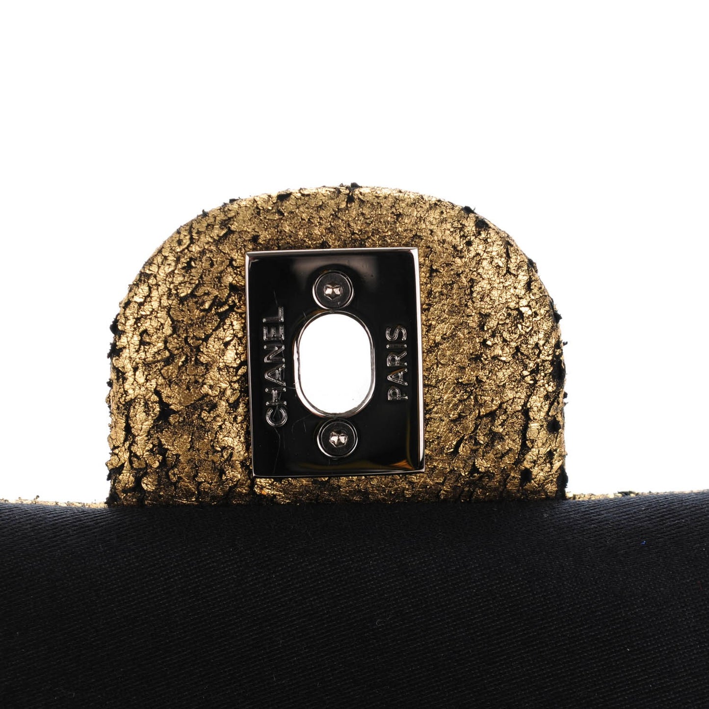 Lambskin Mineral Nights Wristlet Gold Black