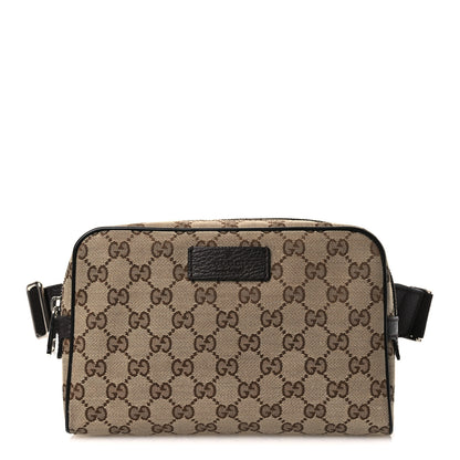 Gucci Monogram Belt Bag Dark Brown 1 of 12