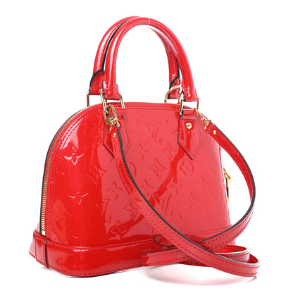 Louis Vuitton Vernis Alma BB Cherry 2 of 4