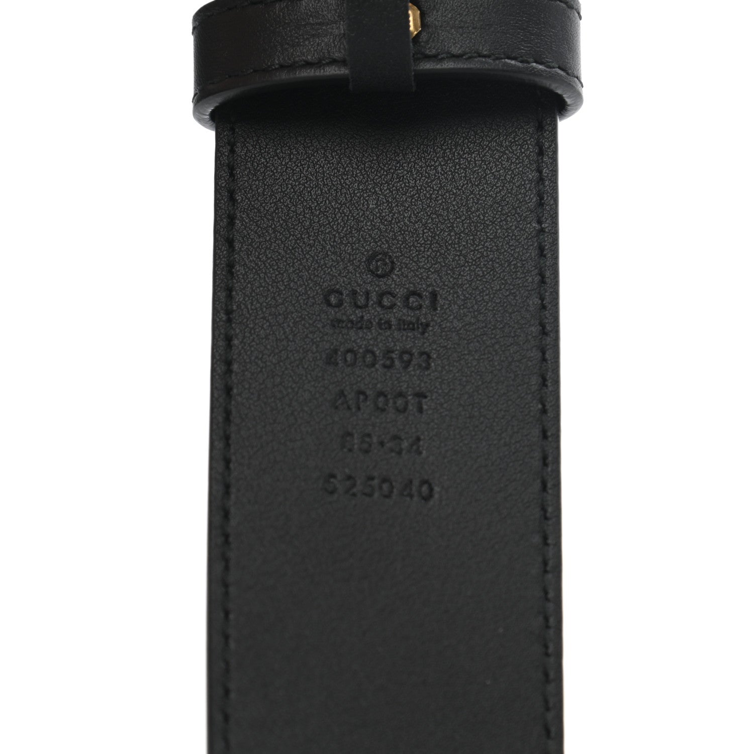 Gucci Calfskin Double G 40mm Belt 85 34 Black 5 of 5