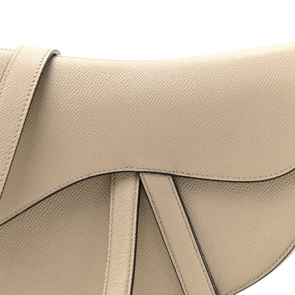 Christian Dior Grained Calfskin Saddle Bag With Strap Sable 8 of 14