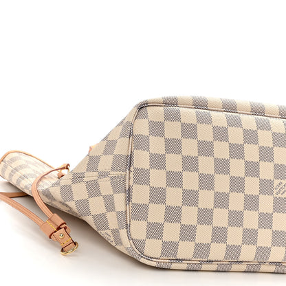 Louis Vuitton Damier Azur Neo Neverfull MM Rose Ballerine 9 of 11