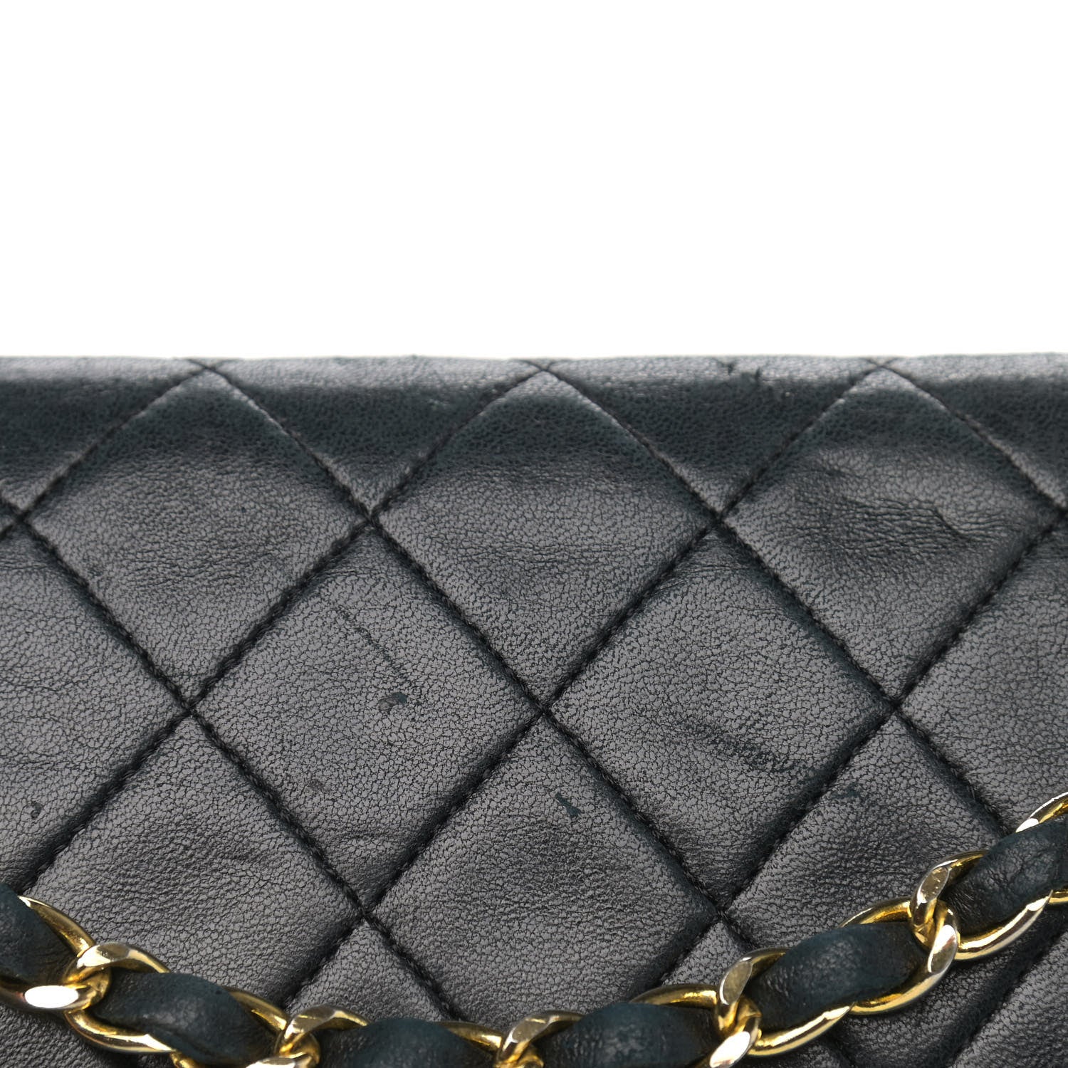 Chanel Lambskin Quilted Medium Double Flap Black 10 of 11