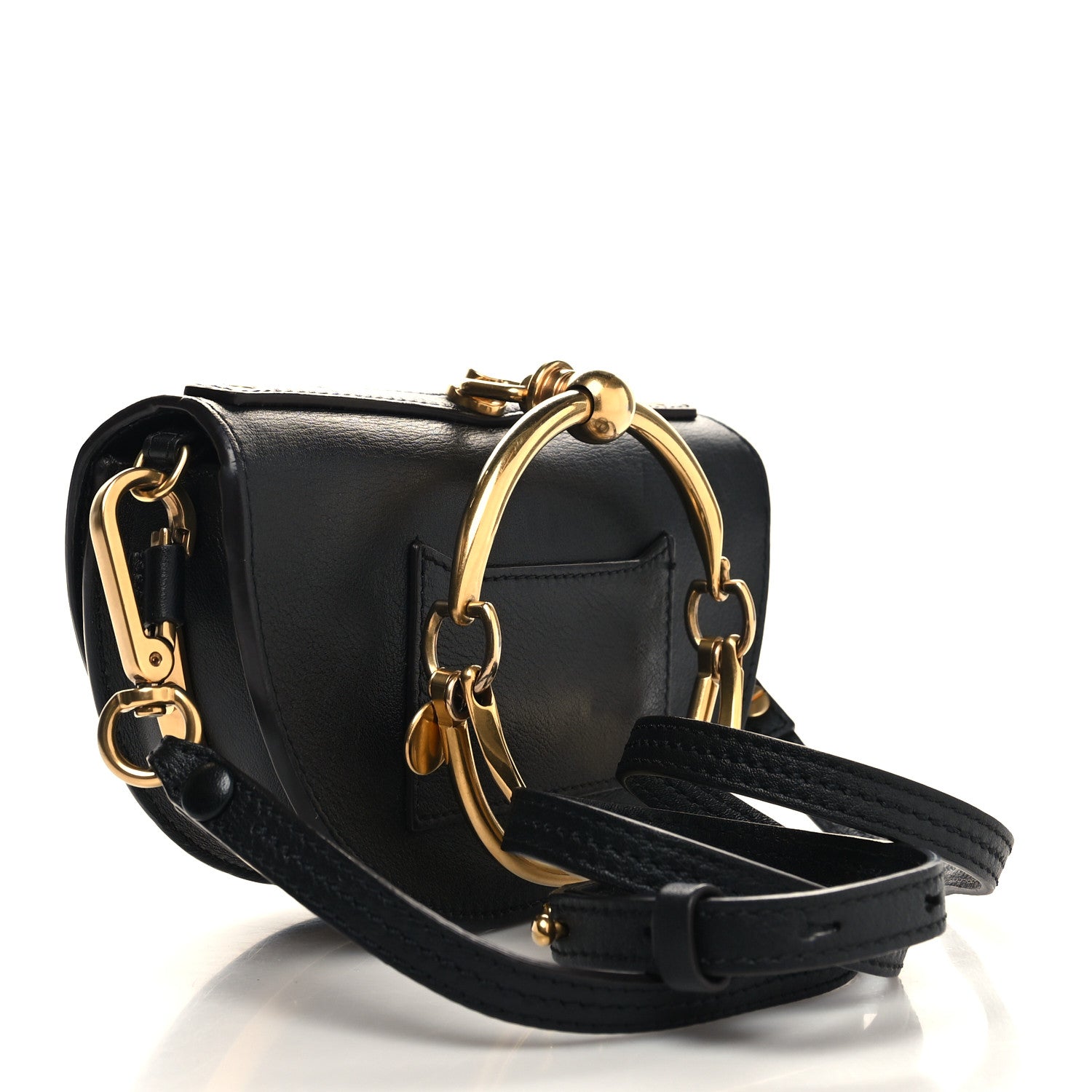 Chloe Calfskin Small Nile Bracelet Minaudiere Bag Black 3 of 10