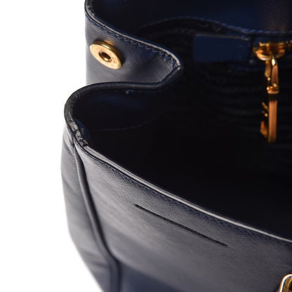 Prada Saffiano Lux Large Tote Bluette 10 of 13
