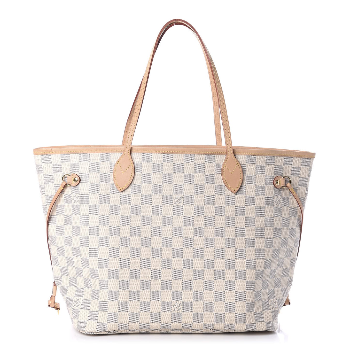 Damier Azur Neo Neverfull MM Rose Ballerine