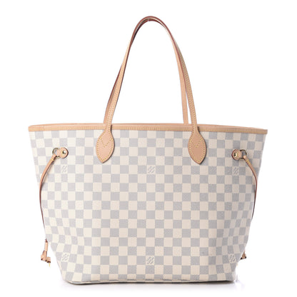 Louis Vuitton Damier Azur Neo Neverfull MM Rose Ballerine 1 of 11