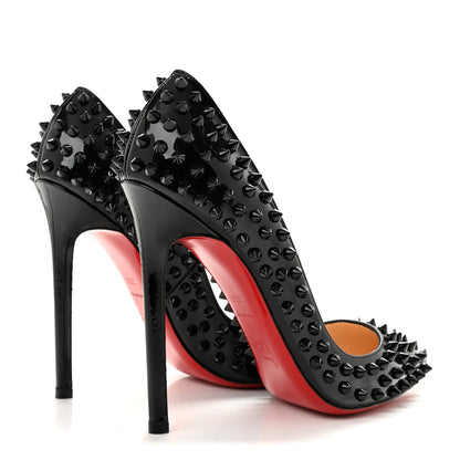 Christian Louboutin Patent Pigalle Spikes 120 Pumps 36.5 Black 5 of 8