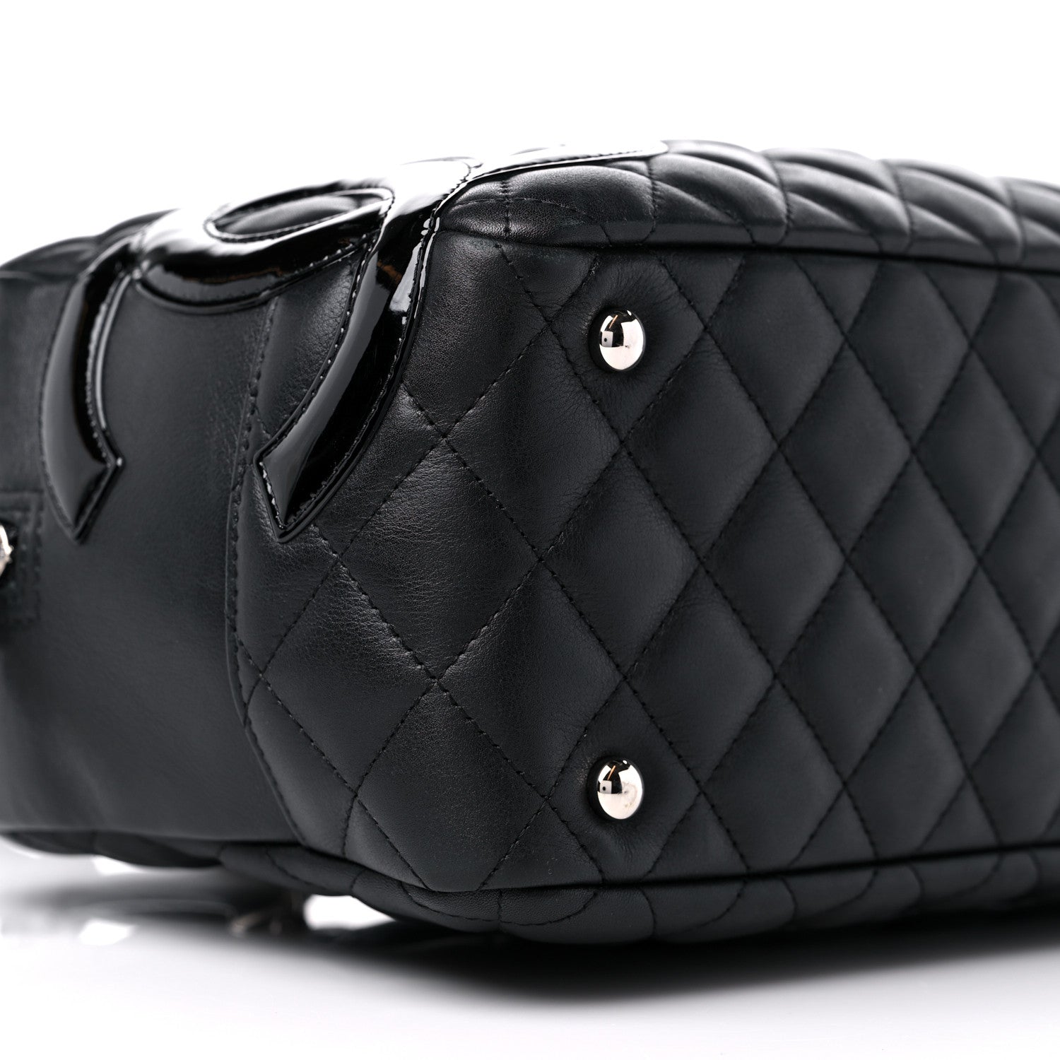 Chanel Calfskin Quilted Large Cambon Bowler Black 8 of 13