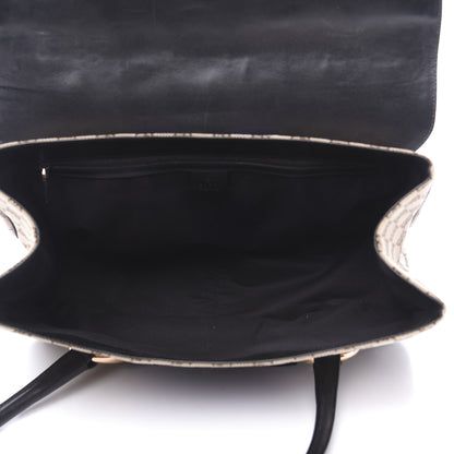 Gucci Monogram Horsebit Web Flap Bag Brown Purple 4 of 16