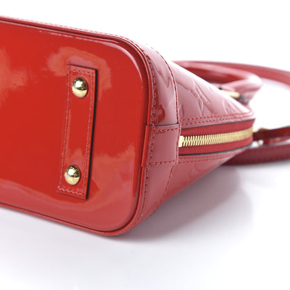 Louis Vuitton Vernis Alma BB Cherry 7 of 9