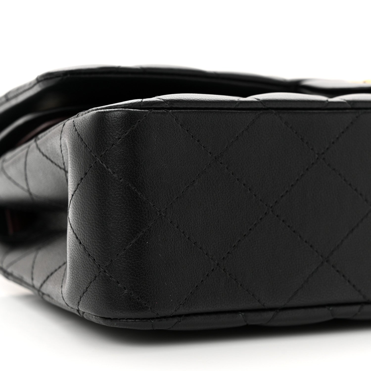 Chanel Lambskin Quilted Medium Double Flap Black 9 of 12