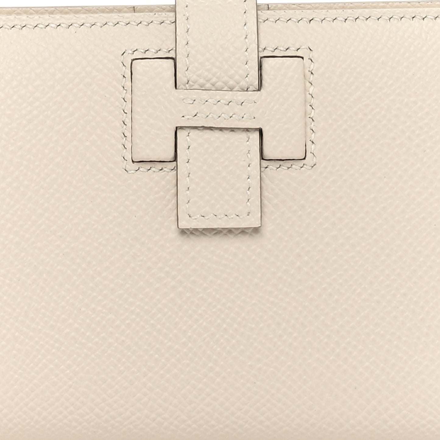 Epsom New H Passant Compact Wallet Craie
