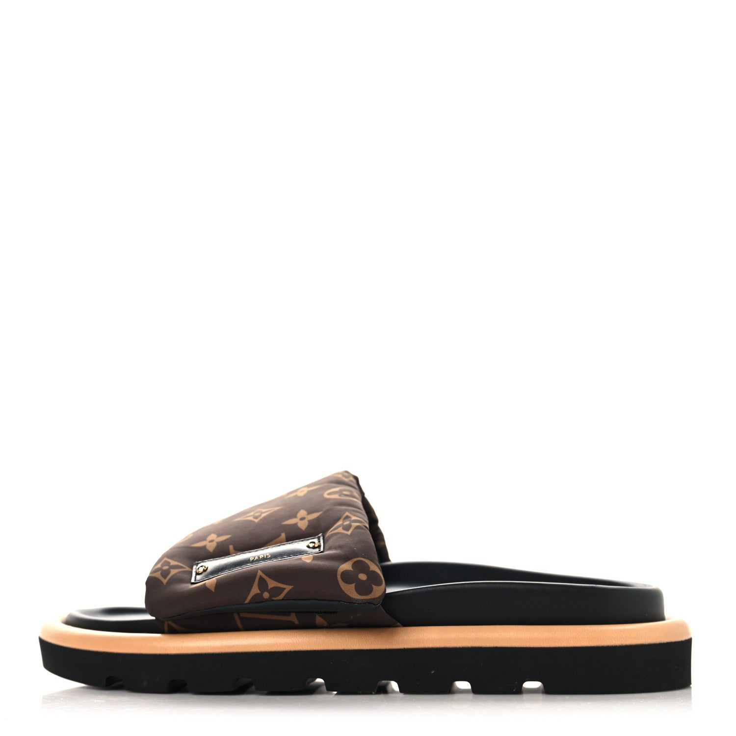 Louis Vuitton Nylon Monogram Pool Pillow Comfort Mule 39 Cacao Brown 1 of 10