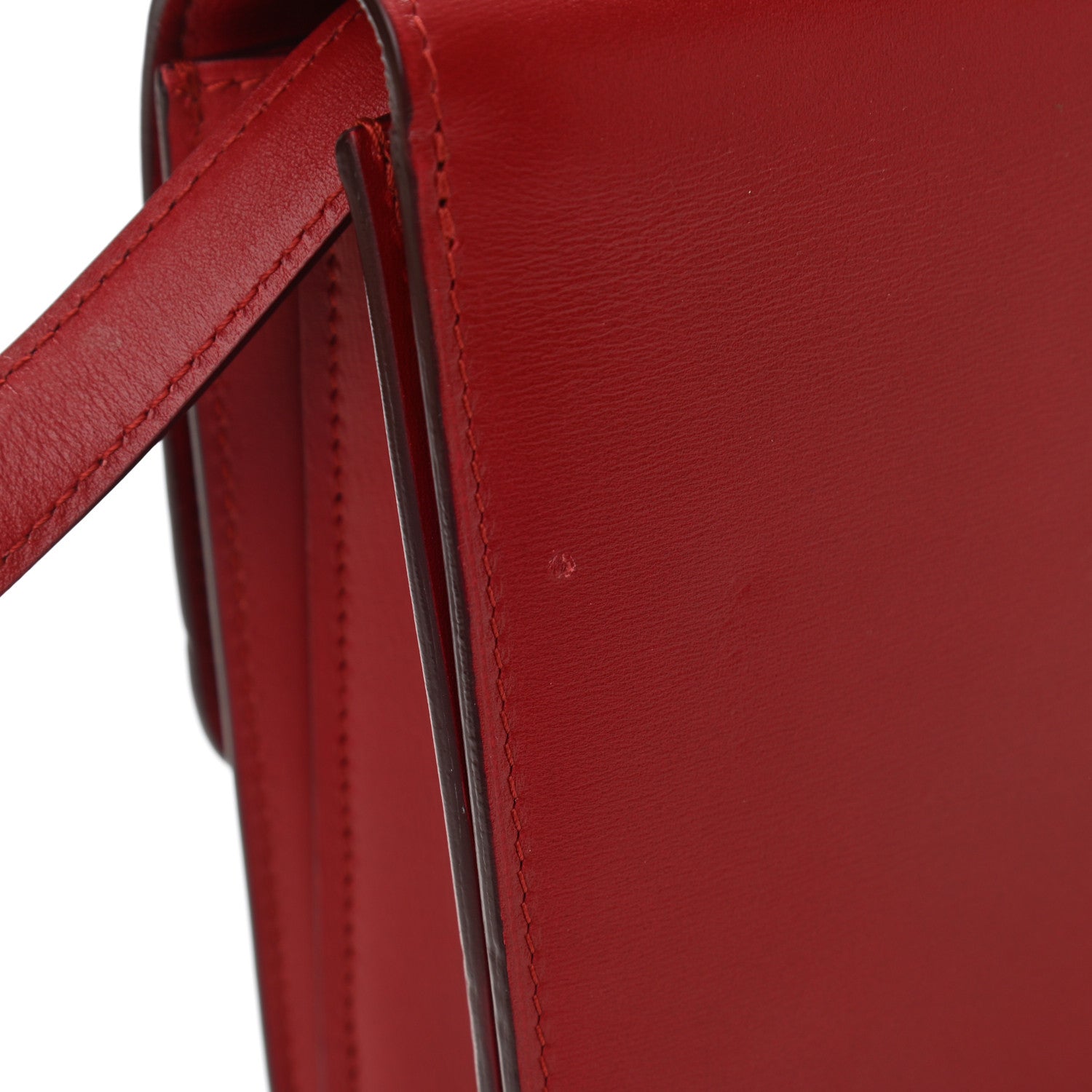 Celine Box Calfskin Medium Classic Box Flap Bag Red 13 of 13