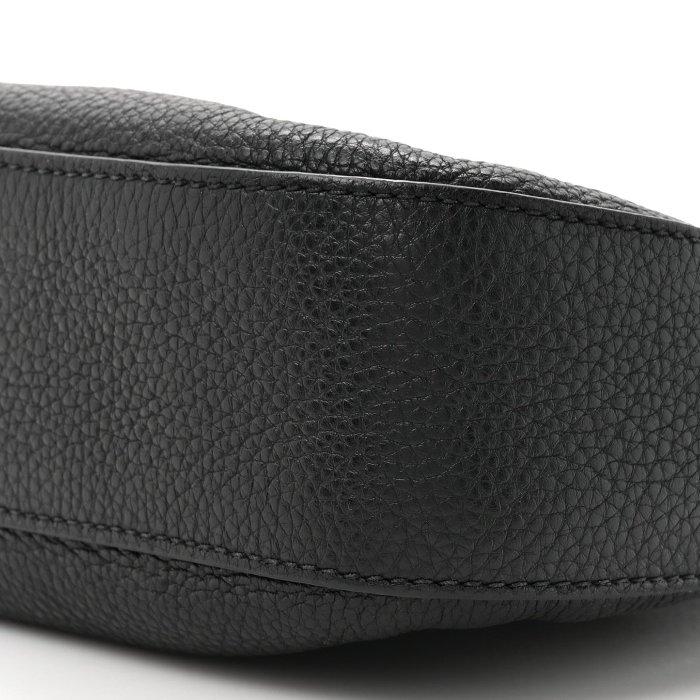 Vitello Phenix Zippered Messenger Hobo Black