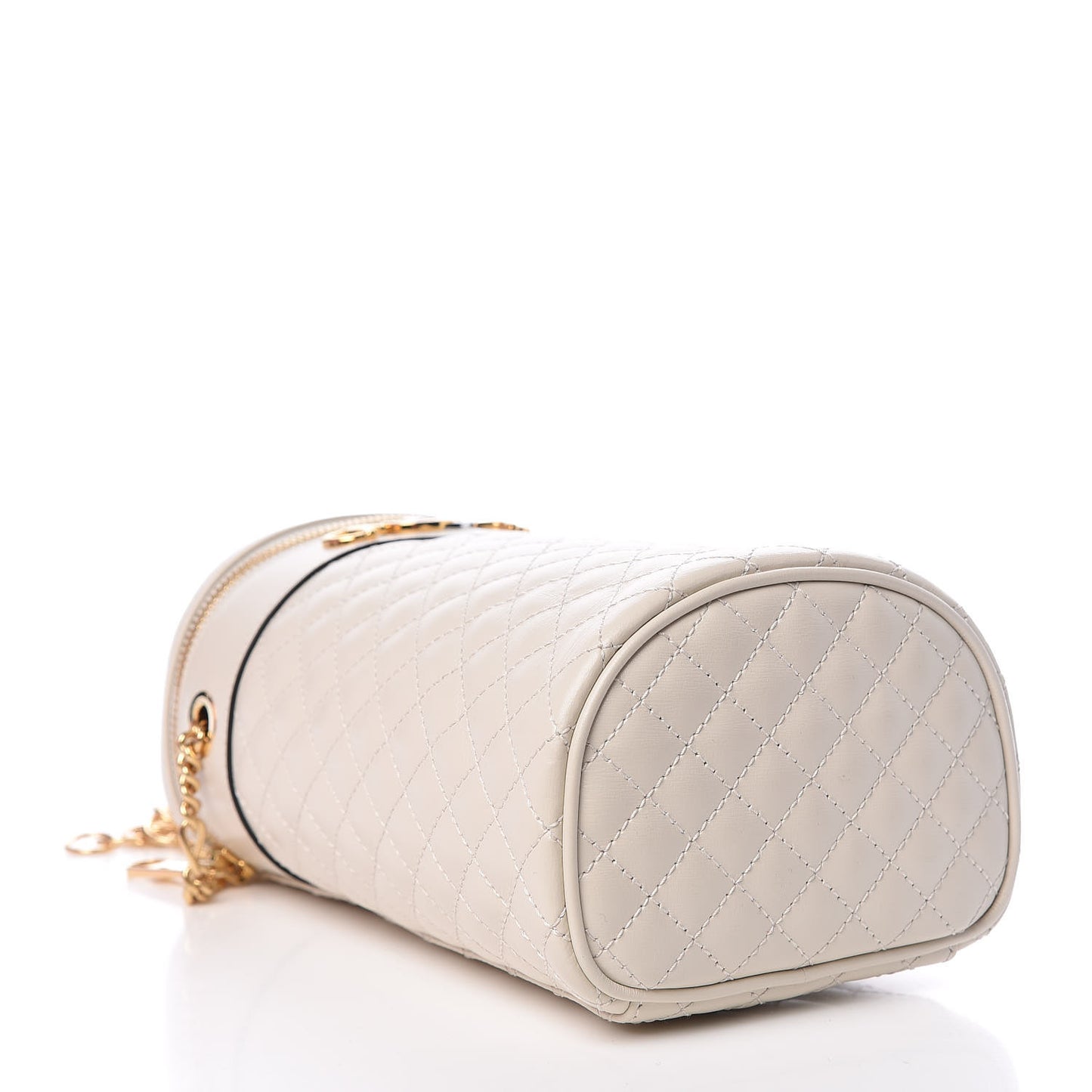 Calfskin Trapuntata Zumi Belt Bag Off White