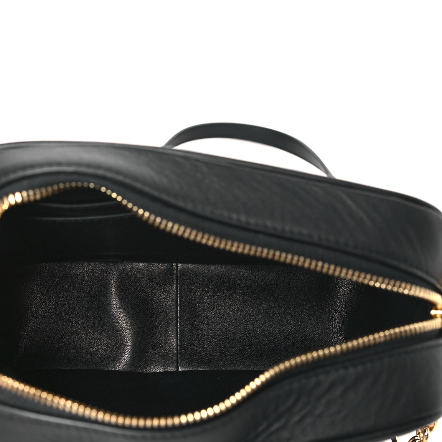 Salvatore Ferragamo Calfskin Quilted Medium Gancini Camera Case Black 5 of 8