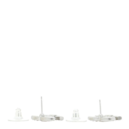 Chanel Crystal CC Earrings Silver 3 of 5